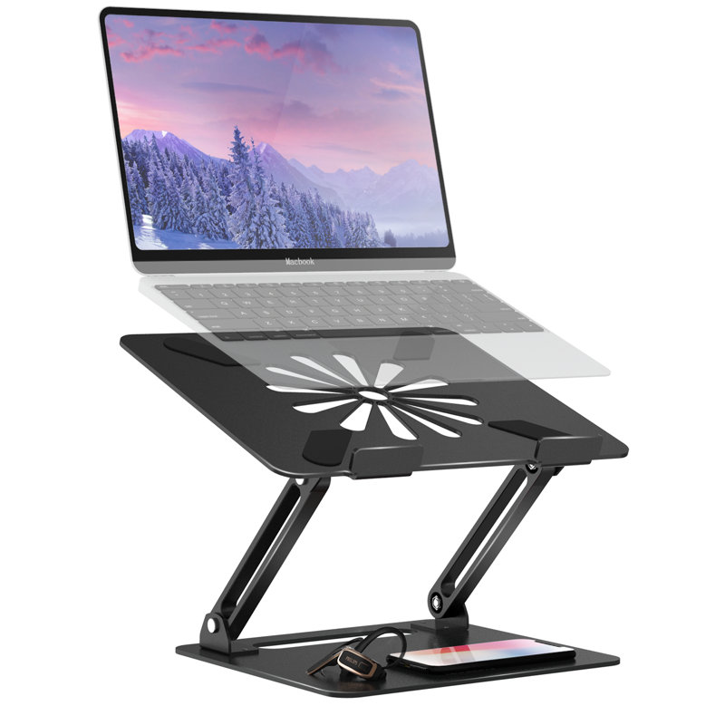 Alex Smart Home Adjustable MultiAngle Laptop Stand With HeatVent To